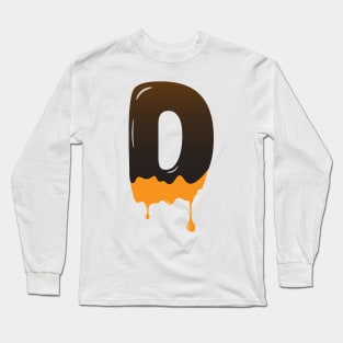 Chocolate Alphabet Letter D Long Sleeve T-Shirt